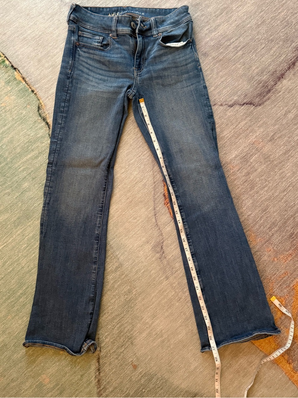 American Eagle Outfitters Mid-Rise kickboot - Blue - Picture 2 of 8